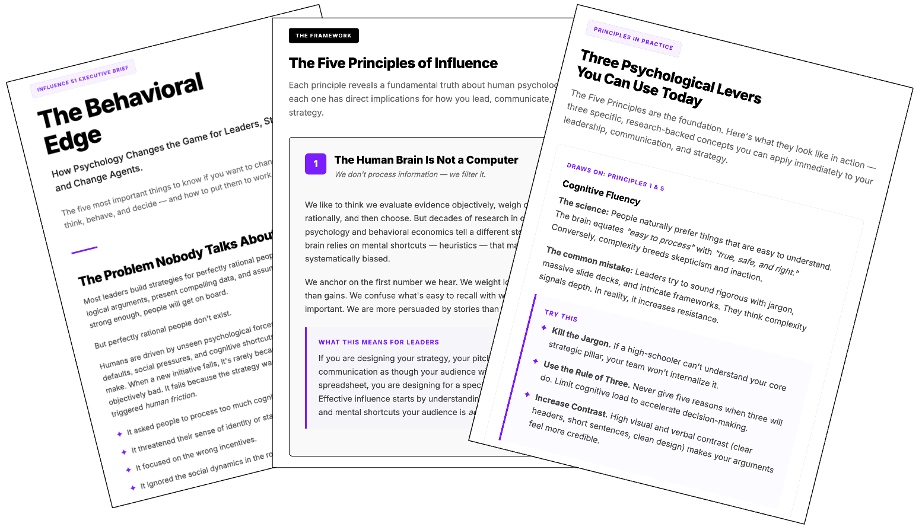The Behavioral Edge — Influence 51 leader guide